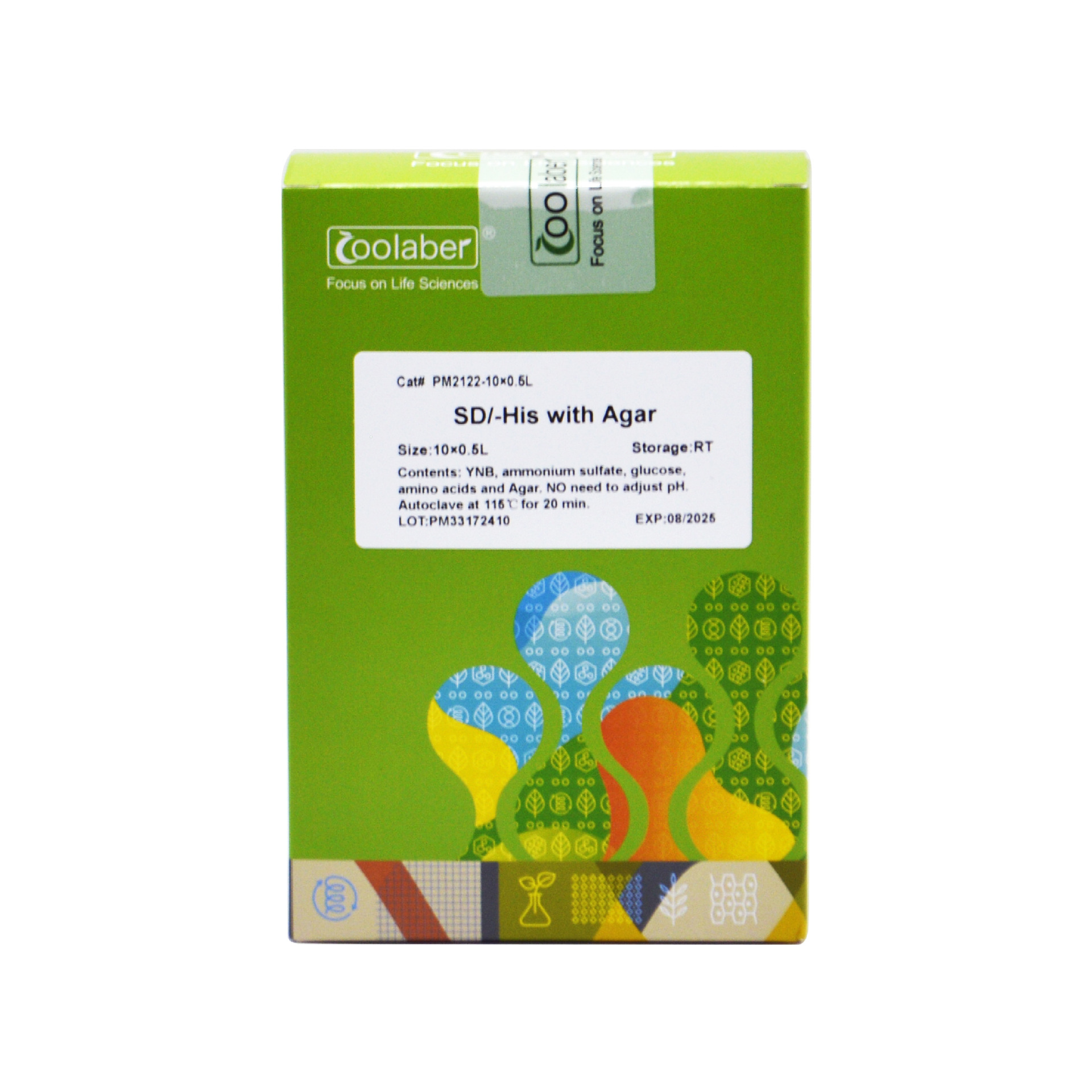 科研用 SD/-His with Agar  酵母选择营养缺陷培养基