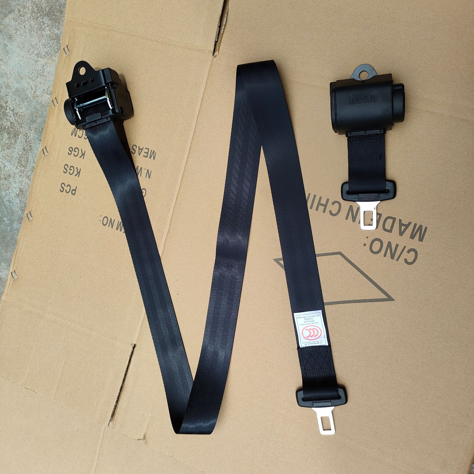 Car Seat Belt Fully Automatic Telescopic Self-Locking Two-Point Passenger Car Truck School Bus Extended Two-Point Seat Belt