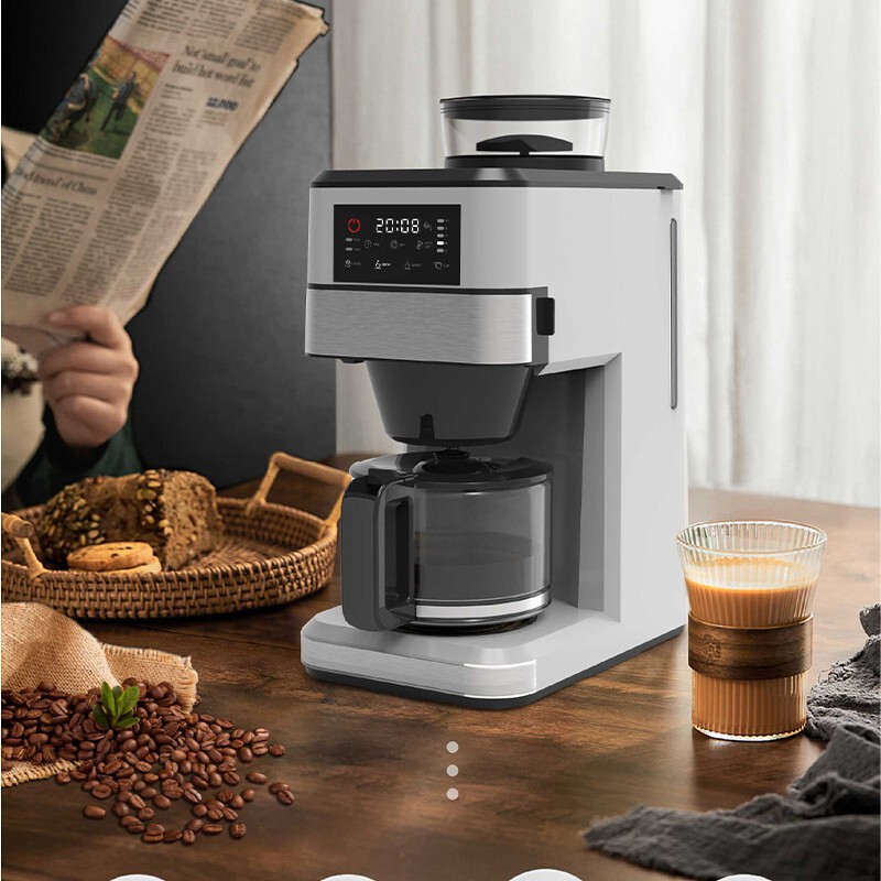 Factory Customized Single-Serving Smart Fully Automatic Integrated Coffee Grinder and Maker Mini Multi-Functional Drip Fully Automatic