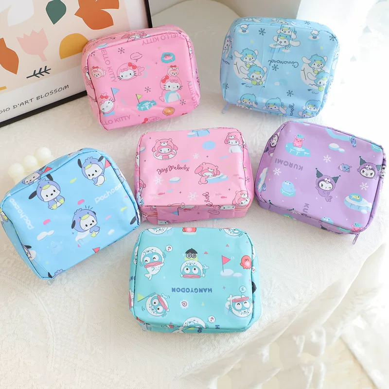 Cartoon handheld organizer bag, universal purse