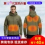 跨境连帽运动自发热冲锋衣