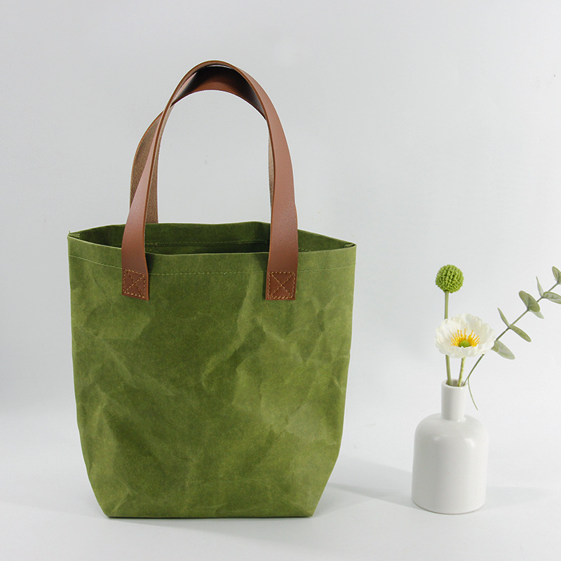 厂家直供简约牛皮纸手提袋居家收纳袋可定制可印logo环保纸质礼品