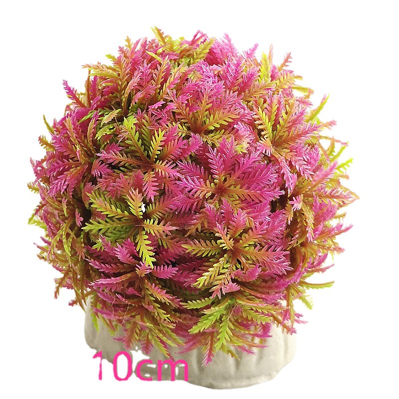 Planta acuática decorativa para acuario – simulación de pasto y flores para paisaje y desove de peces Pavo Real