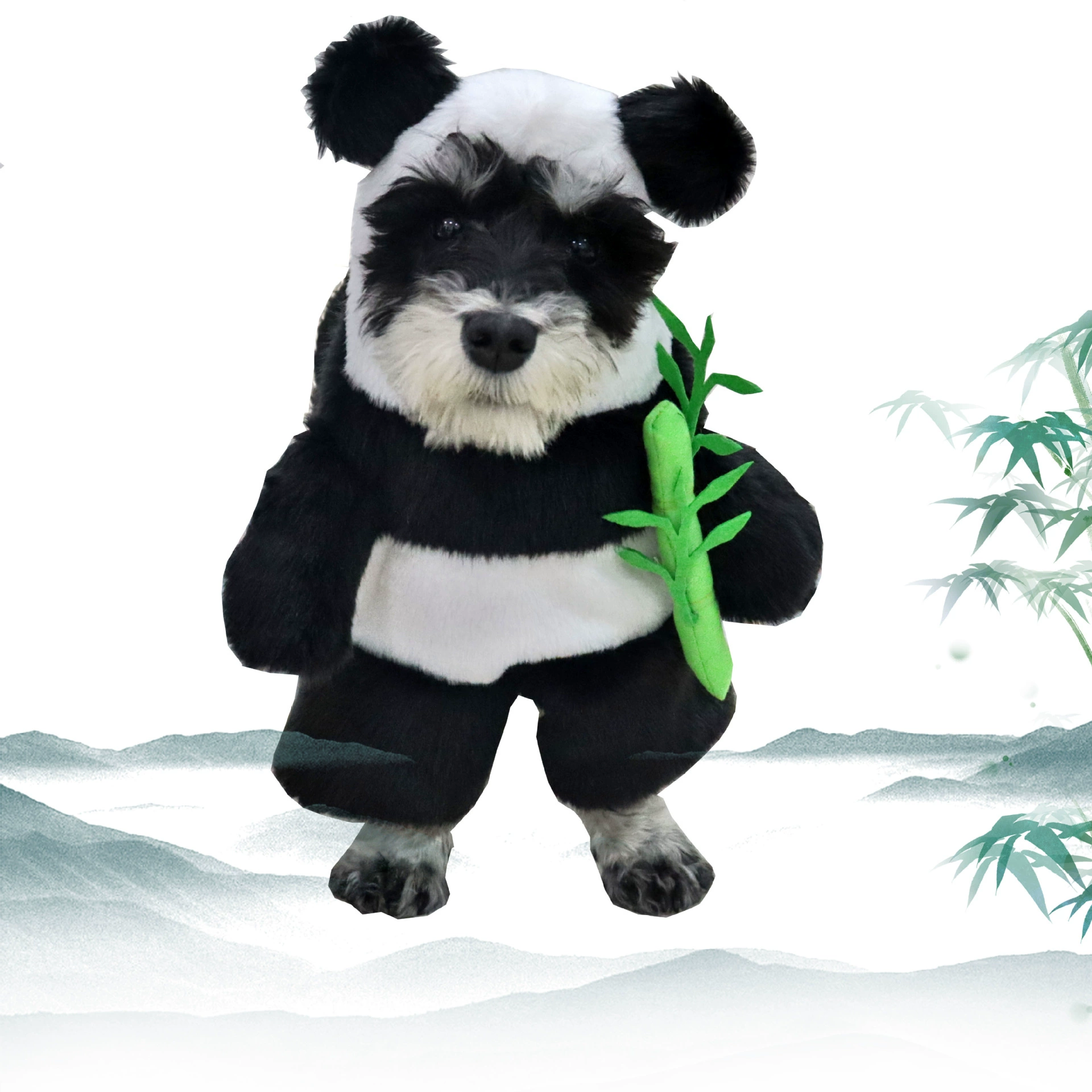 Трансграничные костюмы для домашних животных на Хэллоуин смешные кошки и собаки превращаются в трехмерные панды