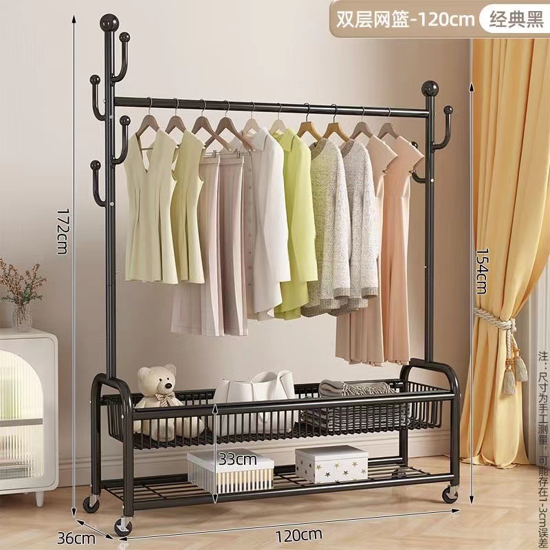 [2024 새로운] 120 클래식 블랙 더블 레이어 바구니