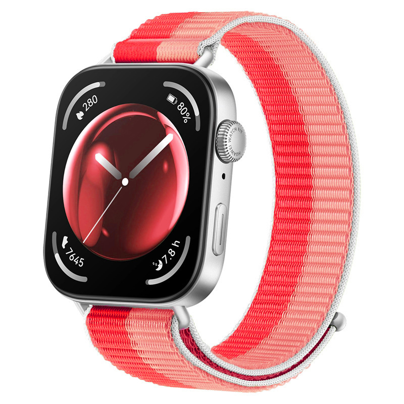 Huawei fit4pro 時計ストラップ HUAWEI fit4/3 メタルヘッド一体型ナイロンループストラップに適しています。|undefined