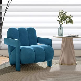 Trendy Bedroom Leisure Light Luxury Designer Lazy Small Apartment Living Room Balcony Modern Minimalist Single Sofa Chair