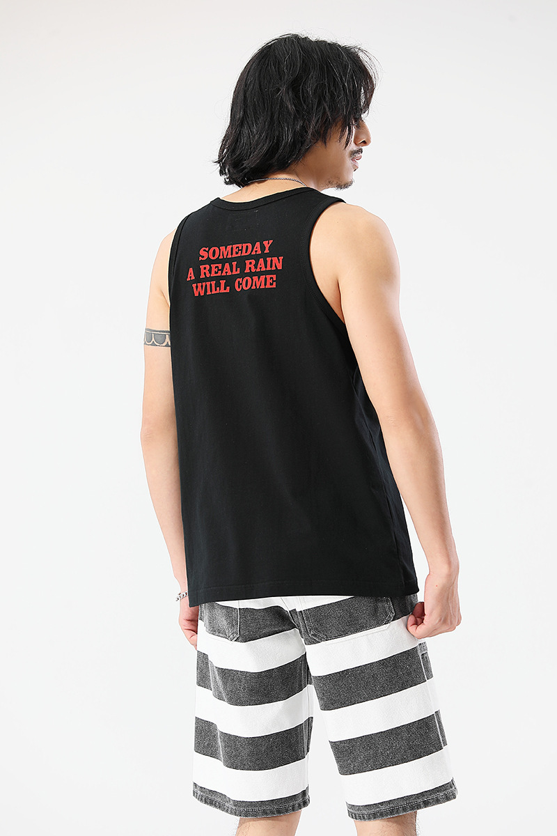 Herrenbekleidung Street-Style bedruckte Weste T-Shirt ärmelloses Unterhemd_voghion.com