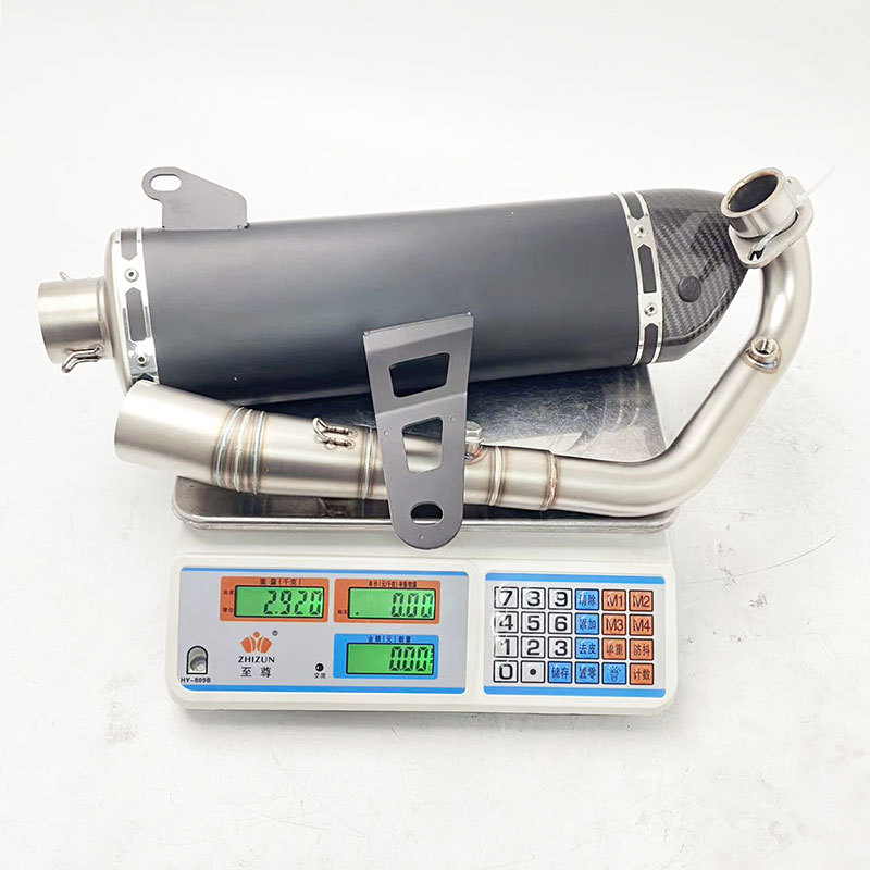 Suitable for motorcycle ZOTES 368 exhaust pipe modification, ZOTES 368 front section, tail section, and full section exhaust pipe