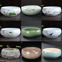 水養水培專用無孔花盆2021新款陶瓷水仙睡蓮碗ins風綠蘿盆器創意