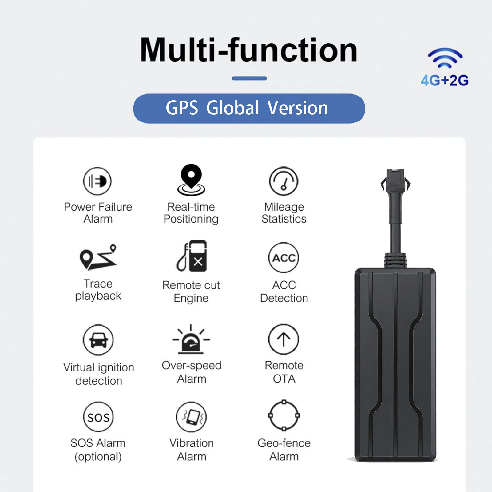Cross-Border New Model Gps Tracker Vehicle Locator Electric Vehicle Anti-Tamper Tracker Car 4g Gps Locator