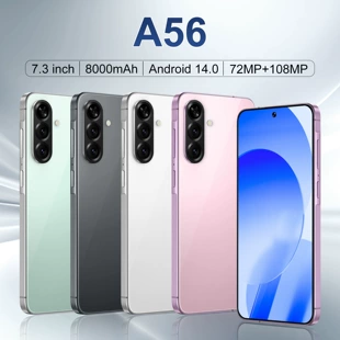 Мобильный телефон (Elite) A56 — 7.3" широкий экран, Android 14, 5G, 8000 мА·ч