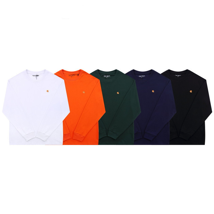 Cross-Border 2024 Spring and Autumn Season Carhartt Gold Label Logo Embroidered Long-Sleeve Student Couple Style Foreign Trade Casual Long-Sleeve Cross-Border 2024 Spring and Autumn Season Carhartt Gold Label Logo Embroidered Long-Sleeve Student Couple Style Foreign Trade Casual Long-Sleeve