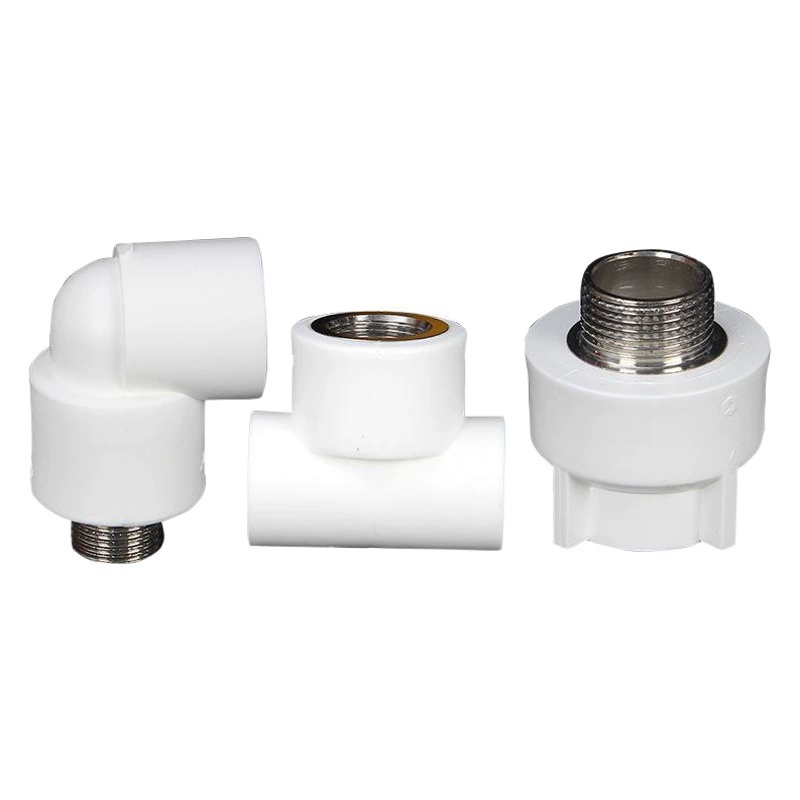 Фабрика Прямые фитинги водопровода ppr водопроводные фитинги 4 точки прямой PPR Локоть 20 водопроводная труба прямой тройник