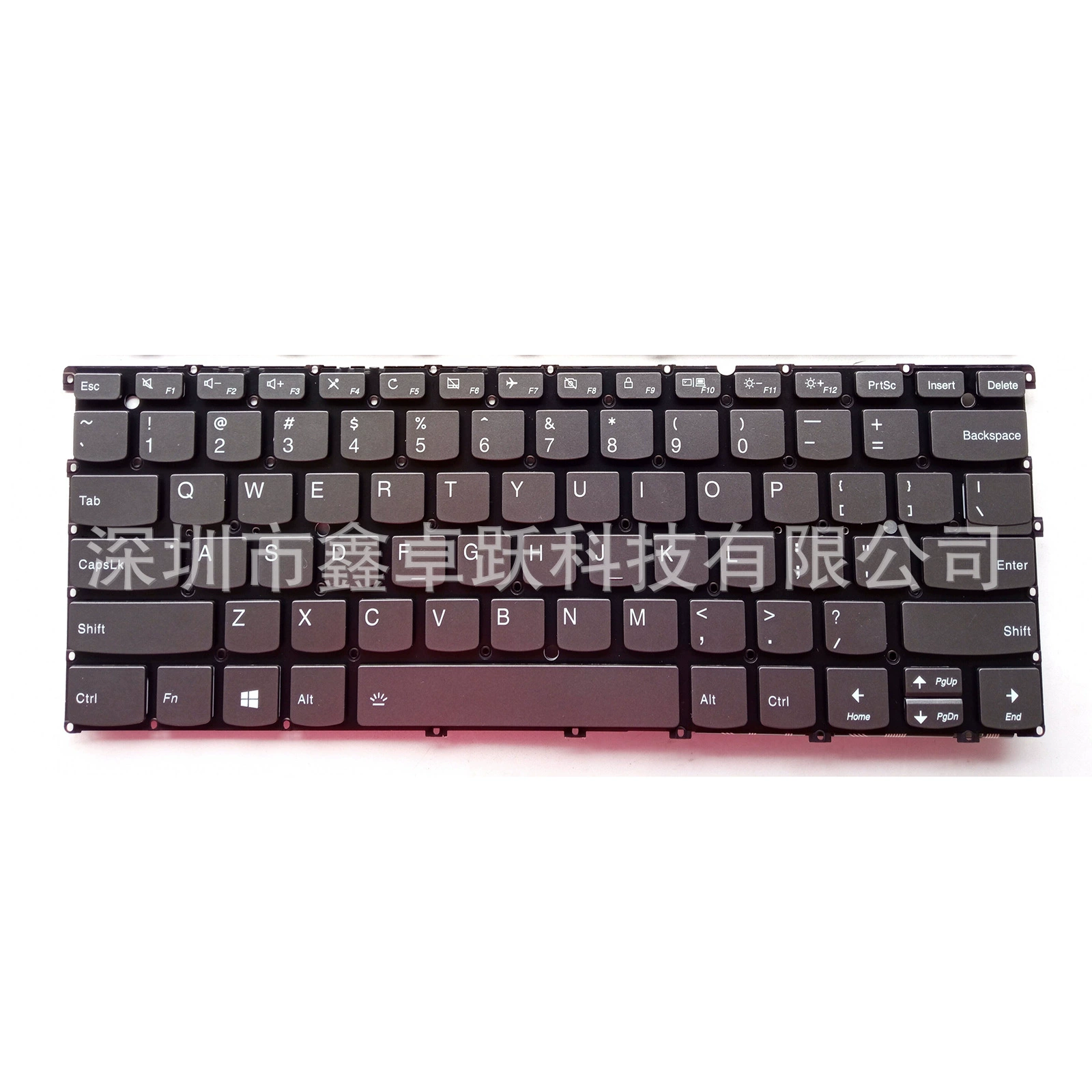Замещающая подсветка клавиатуры ноутбука США (Lenovo) S940‑14iIL S940‑14iWL Yoga S940, серый