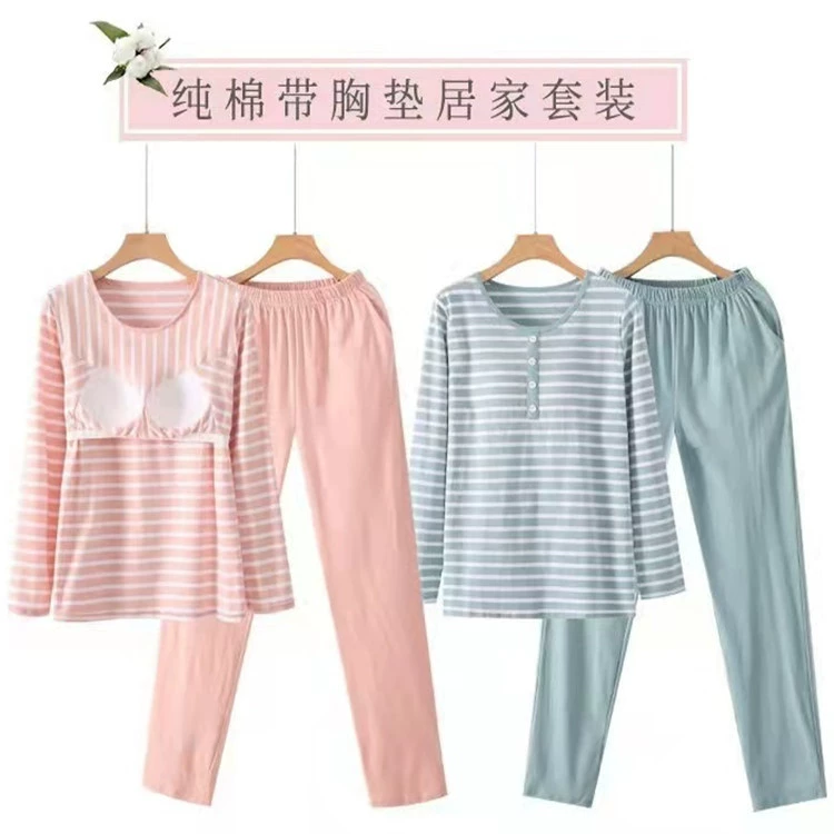 Cotton pijama, set, long-sleeve