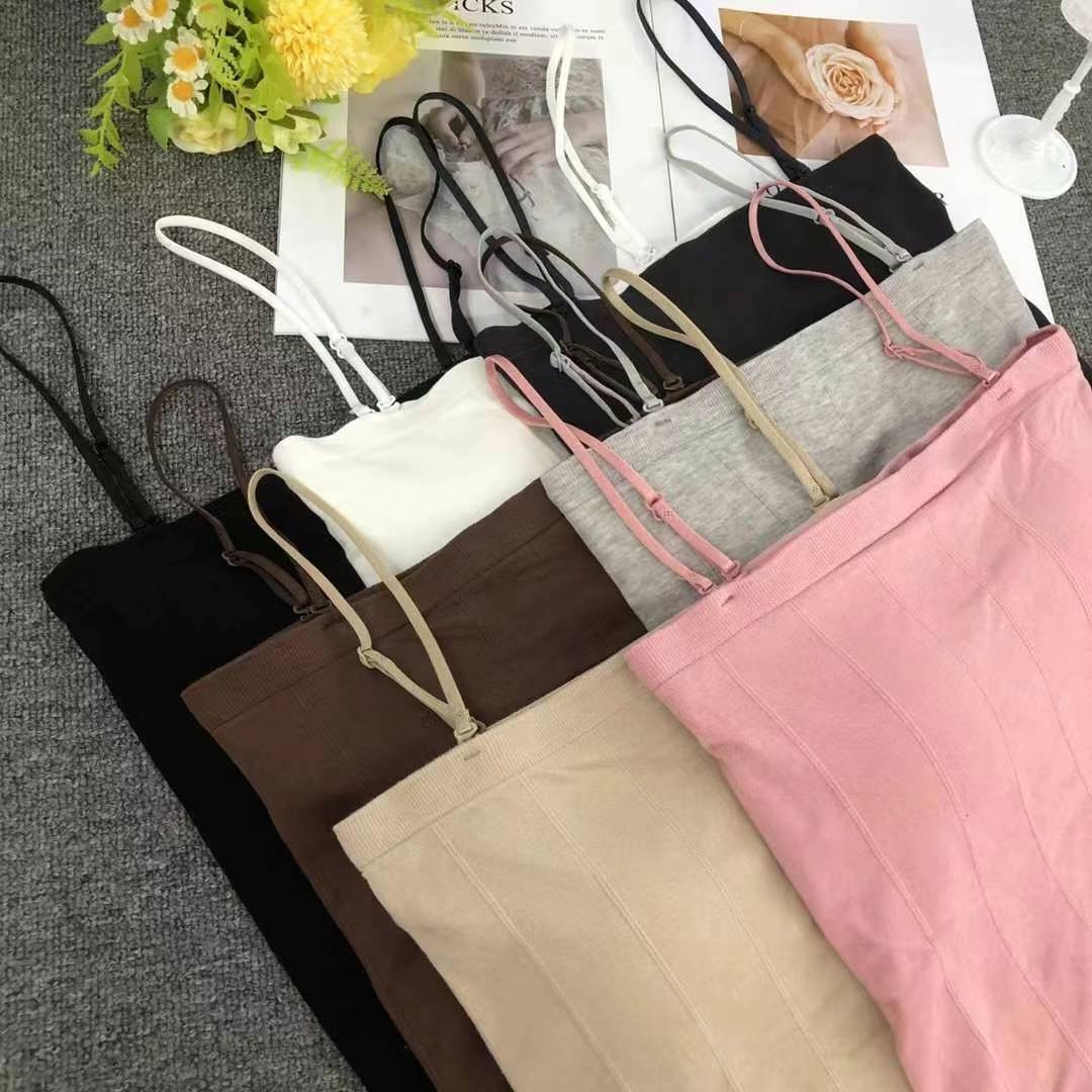 Nueva taza fija sin costuras hermosa espalda sin anillo de acero ropa interior chaleco chaleco cómodo ropa interior damas base sostén al por mayor