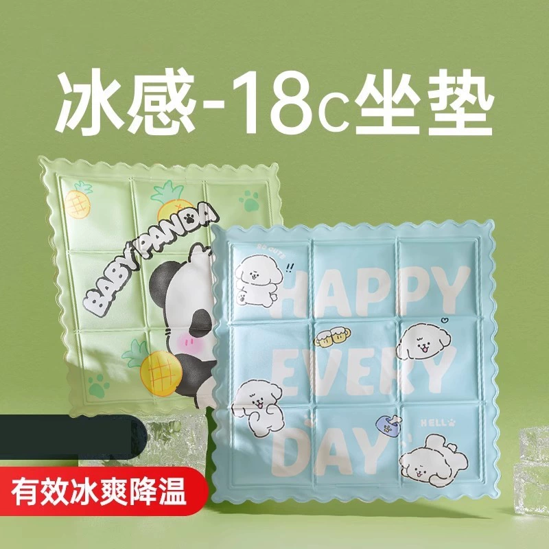 2025 Новый коврик для питомцев с мультяшным принтом, охлаждающая подстилка для собак, летний коврик для кошек, устойчивый к царапинам и износу из ПВХ