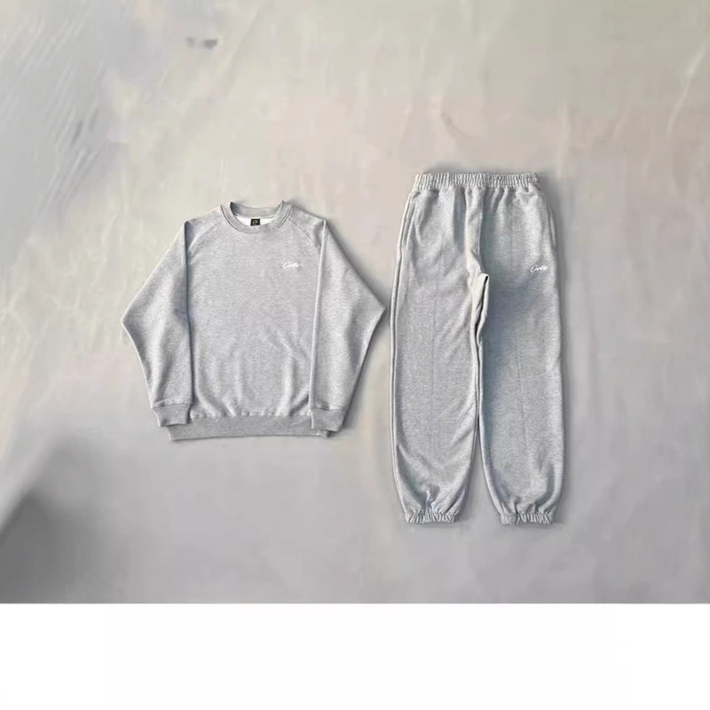 Alcatraz Drill American Hip-Hop Street Dance Embroidered Letter Knit Sweatpants Men's Sports Jogger Pants