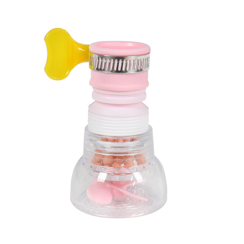 Faucet anti-splash head kitchen water purification filter retractable rotating belt medical stone water-saving shower artifact wholesale