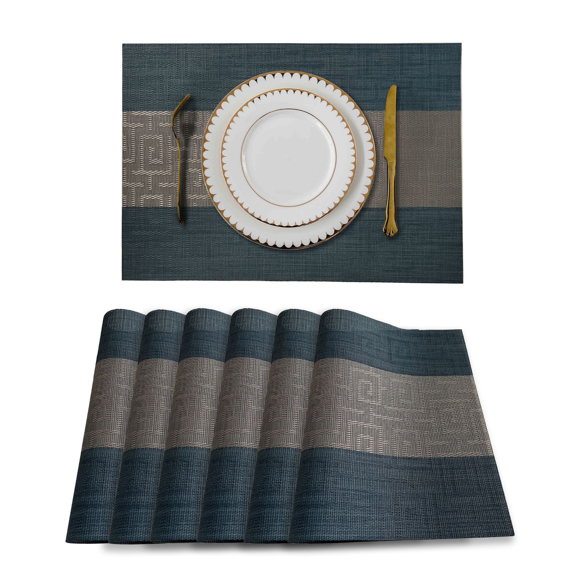 Mantel de PVC de estilo chino estera de té Zen mantel occidental mantel impermeable de aislamiento térmico estera antideslizante estera de mesa de estilo chino teslin Toalla de mesa