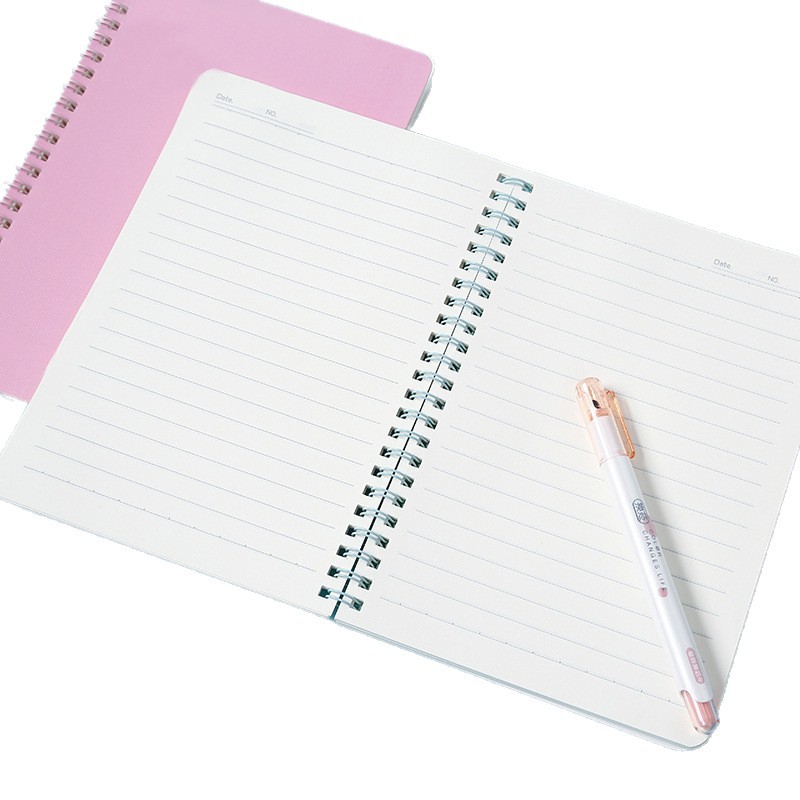 A5 color en blanco línea horizontal bobina libro de impresión de logotipo de estudiantes simple pequeño cuaderno de notas fresco