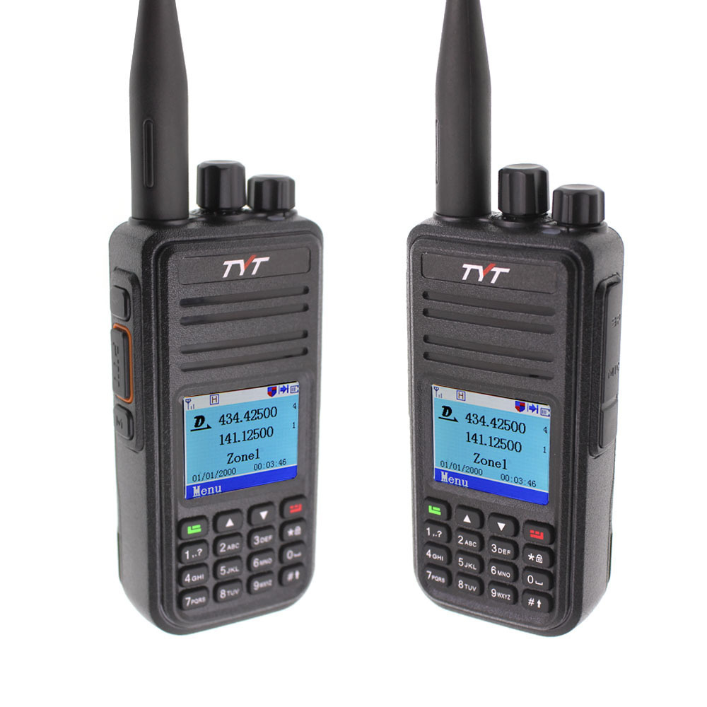 Tyt/teyitong MD-UV380 digital GPS walkie-talkie UV de doble segmento DMR modo digital-analógico handstand microteléfono