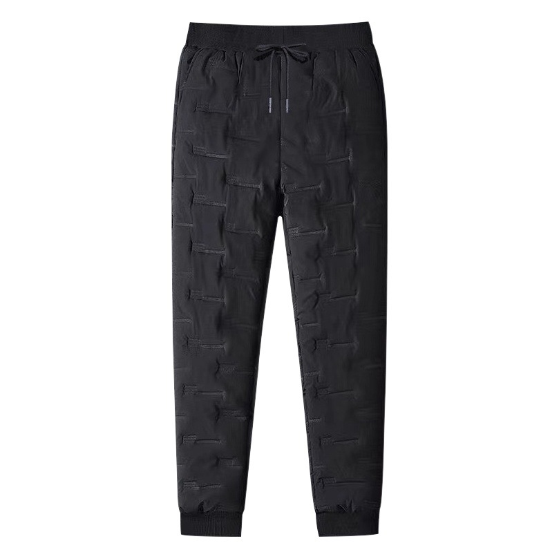 Men's Cotton Pants Fleece-lined Thickened Outer Wear Autumn and Winter Warm Cotton Pants Loose Fashionable Cold-proof Casual Pants for Men