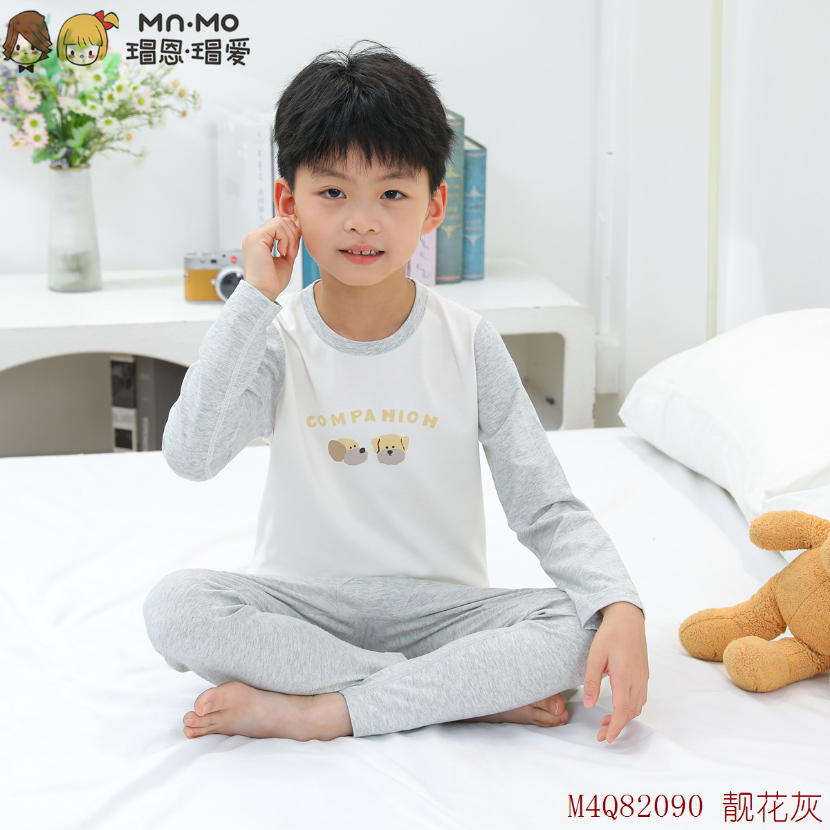 M4Q82090 아름다운 꽃 그레이