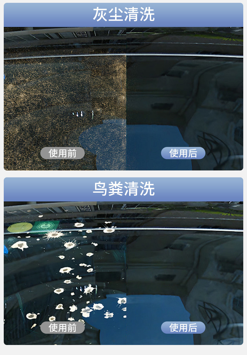 Car windshield washer fluid for removing oil film, suitable for all seasons, summer wiper fluid, powerful stain remover, concentrated car use, wholesale