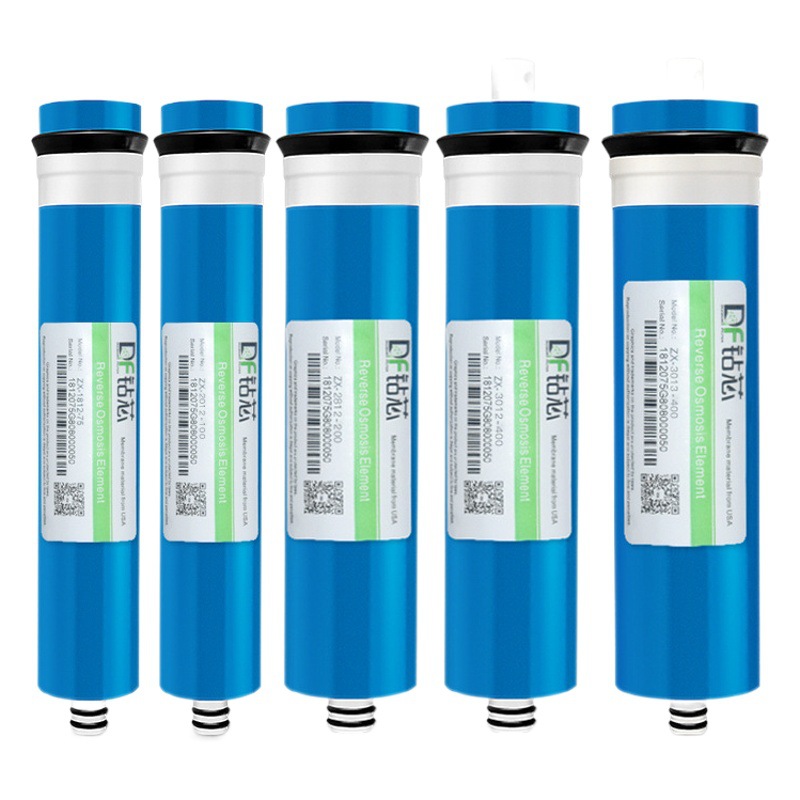 Núcleo de perforación RO Elemento de filtro de membrana de ósmosis inversa 10 pulgadas Filtro de agua del grifo de alta precisión universal Purificador de agua de cocina Accesorios de filtro