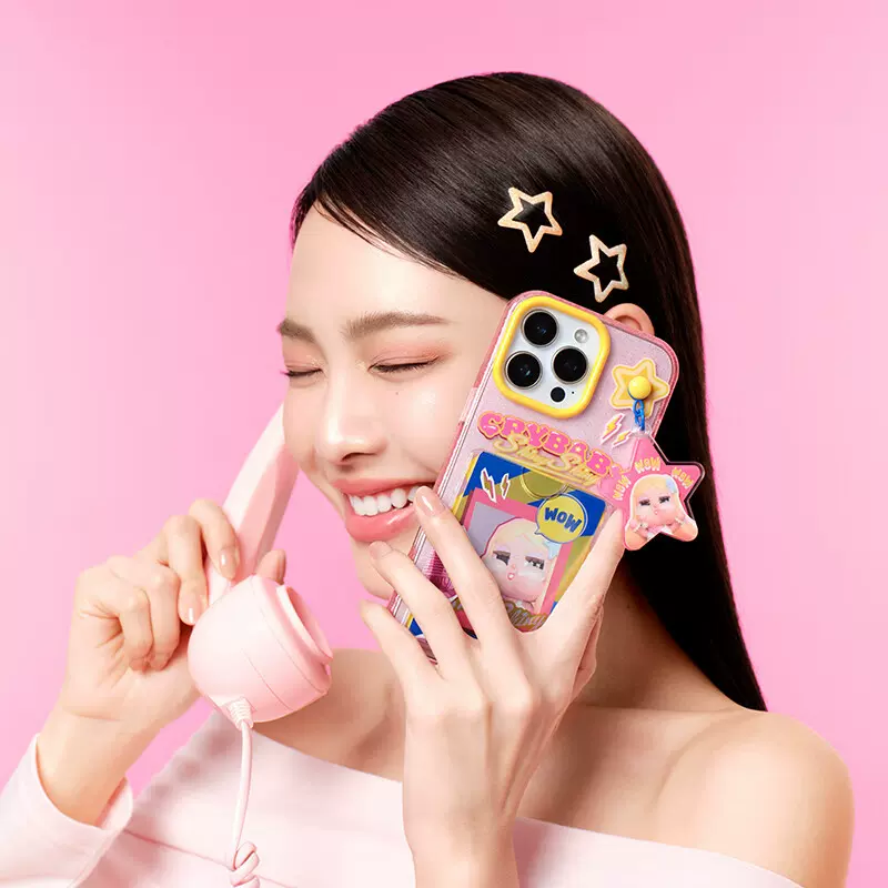 泡泡玛特 CRYBABY SHINY SHINY系列手机壳周边衍生品生日礼物 iPh