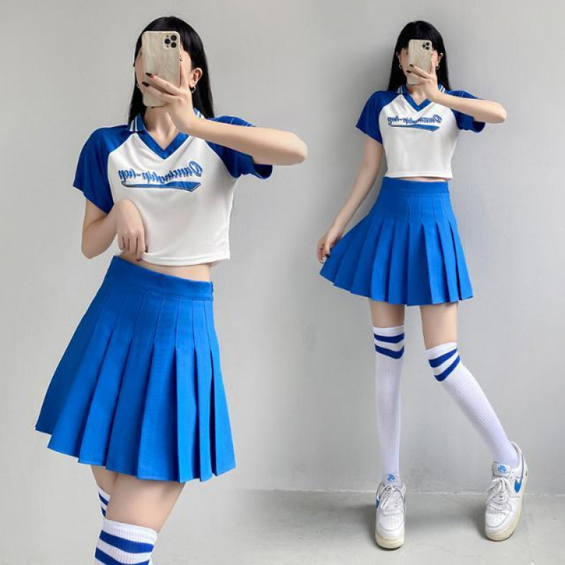 New Student Cheerleading Dance Clothing Adult Cheerleading Group Performance Suit Women's Stage Party Performance Clothing