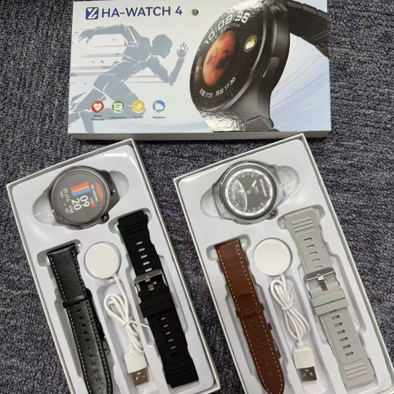 Watch4 Cross-Border Smart Watch with Bluetooth Call and Message Notifications, Heart Rate and Blood Pressure Monitoring, Mobile Payment Capabilities
