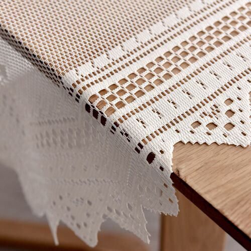 Retro Pastoral Crochet Hollow Table Cloth Shoe Cabinet Lace Embroidered Tassel Table Flag Manufacturer Wholesale