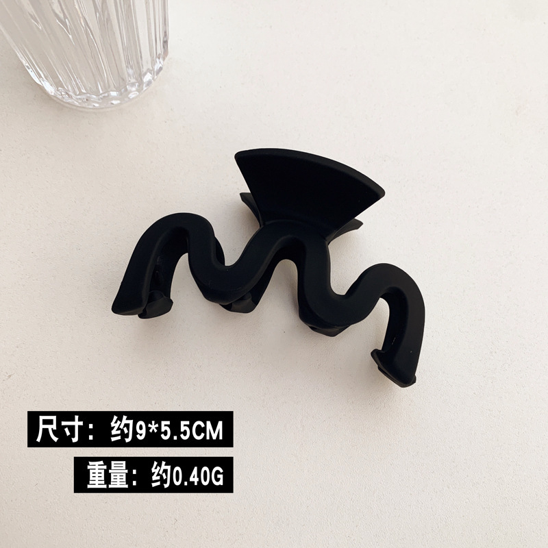 Clip de pelo negro alta Cola de Caballo fijo artefacto horquilla estilo coreano Cabeza trasera horquilla clip de tiburón clip de tamaño pequeño al por mayor