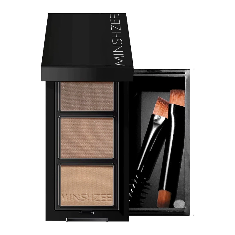 Краска для бровей в mascara, пудра для бровей, карандаш для бровей, три цвета, длительный эффект, стойкость без смазывания, натуральная и постоянная формула, полноценная торговля (跨境)