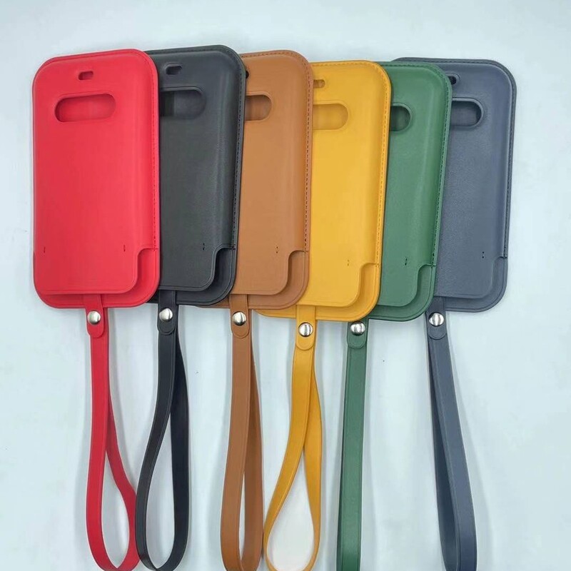 For iphone12magsafe mobile phone protective case 12mini pro max leather large card case