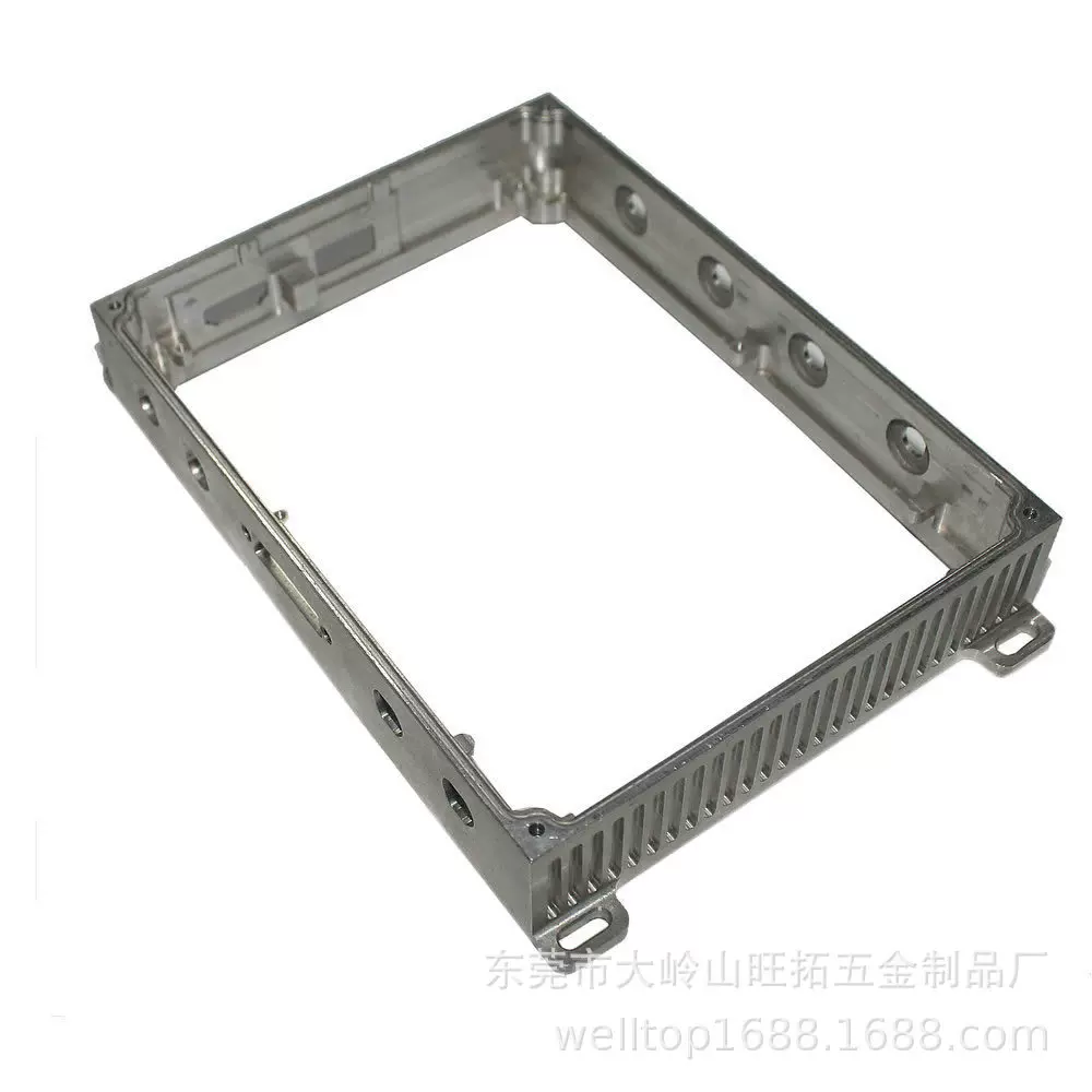 一体成型折弯定 制铝合金边框 钣金型材机箱框架显示屏铝外壳