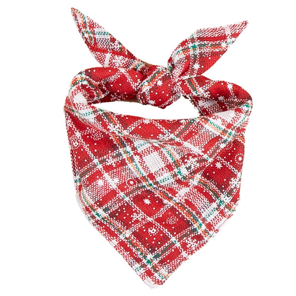 TANPOPO Spot Toalla de saliva para mascotas de Navidad transfronteriza Bufanda para perros Accesorios para mascotas Bufanda triangular