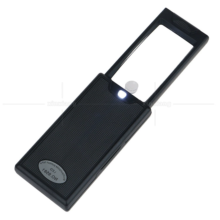 2,5 раза 45 раз светодиодное освещение выдвижное чтение идентификация антикварные украшения ручное увеличительное стекло для чтения