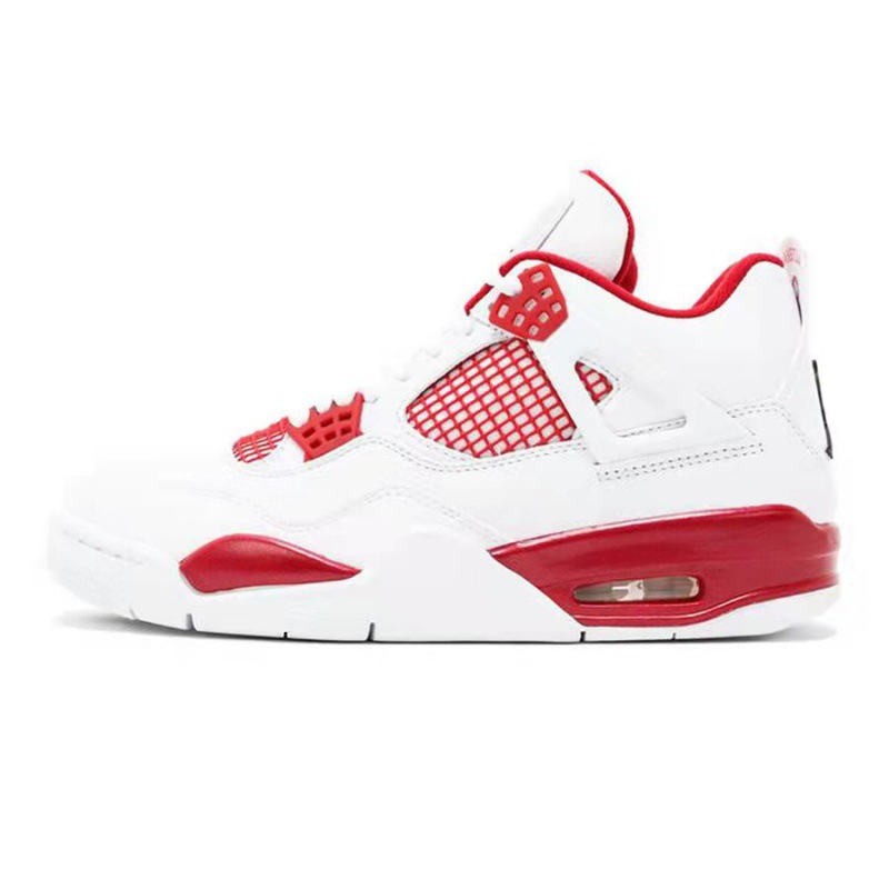 Fábrica de zapatos Putian aj4 lava caliente amarilla gran París gato blanco medianoche azul láser Joe 4 zapatos de baloncesto para hombres y mujeres