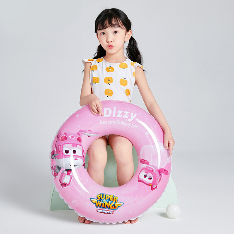 universal inflatable cartoon swimming ring for children and adults