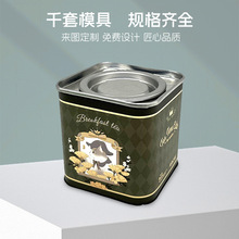 定制马口铁撬盖茶叶铁盒 单泡茶金属密封铁罐 茶叶包装便携小方罐
