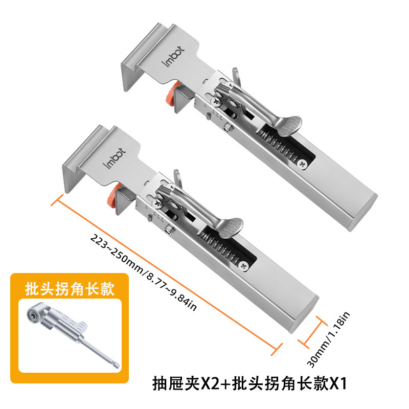Clip de fijación de instalación de cajón Clip de cajón de prensa Clip de fijación de instalación de cajón sin manija