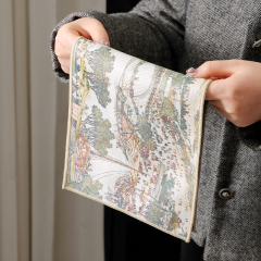 Deer hide velvet tea towel tea cloth tea table towel cleaning cloth luxury Chinese water-absorbent teapot care cloth tea mat tea set accessories