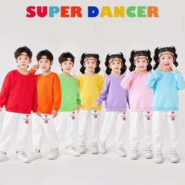 儿童啦啦队演出服中国少年元旦幼儿园班服中小学生运动会表演服装