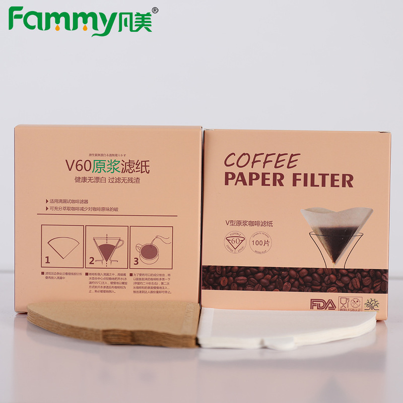 ログパルプ V 字型コーヒーフィルターペーパー V60 フィルターカップコーヒードリップ濾紙既製コーヒーフィルターボックス手醸造|undefined