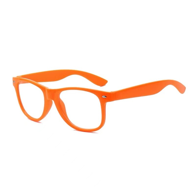 Orange framed white slices