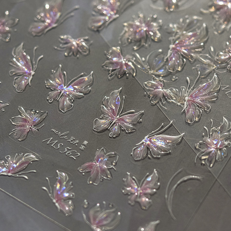 Tomoni Jelly Stickers Don'T Miss Self-Adhesive Nail Stickers 3D Ice Transparent Streamer Nail Art Butterfly Stickers Cool Fairy Stickers Tomoni Jelly Stickers Don'T Miss Self-Adhesive Nail Stickers 3D Ice Transparent Streamer Nail Art Butterfly Stickers Cool Fairy Stickers